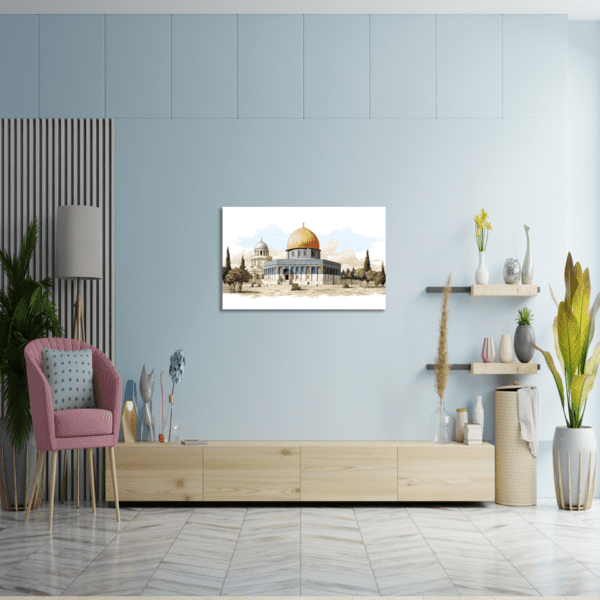 Al-Aqsa Mosque Al-Quds Palestine Painting Wall Art - Image 2